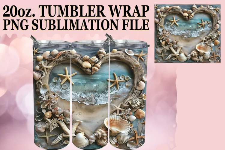 Heartwood Oasis Tumbler Wrap Sublimation - 20oz