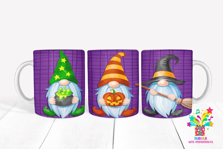 Happy Halloween Mug Sublimation / halloween Mug Wrap #9 example image 1