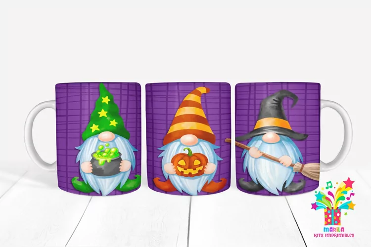 Happy Halloween Mug Sublimation / halloween Mug Wrap #9
