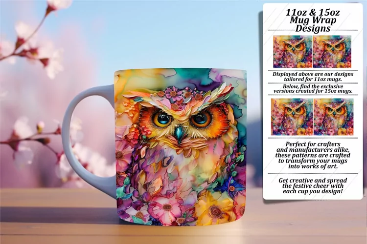 Spring Owl 11oz 15oz Sublimation Variety