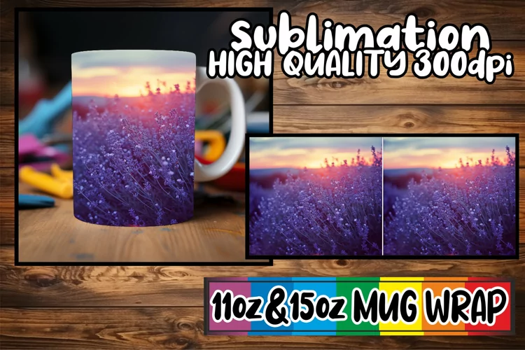 Vintage Blossom Bliss: Spring Mug Wrap Sublimation
