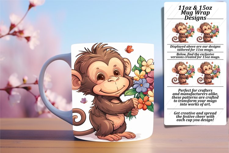 Dynamic Animal Affair Mug Sublimation 15oz example image 1