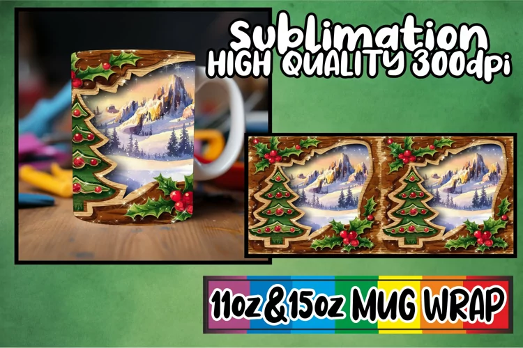 Refreshing spirit 11oz 15oz mug wrap, Christmas
