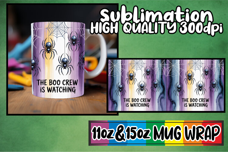 Happy moments 11oz 15oz sublimation wrap, Halloween example image 1