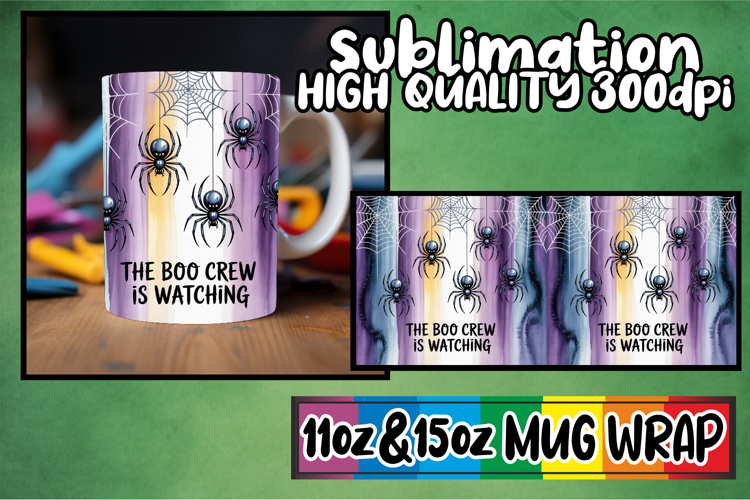 Happy moments 11oz 15oz sublimation wrap, Halloween
