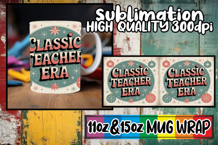 Perfect start sublimation 11oz 15oz mug wrap, Teacher