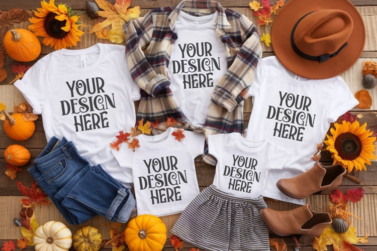 Christmas Family Matching Group T-Shirt Mockup