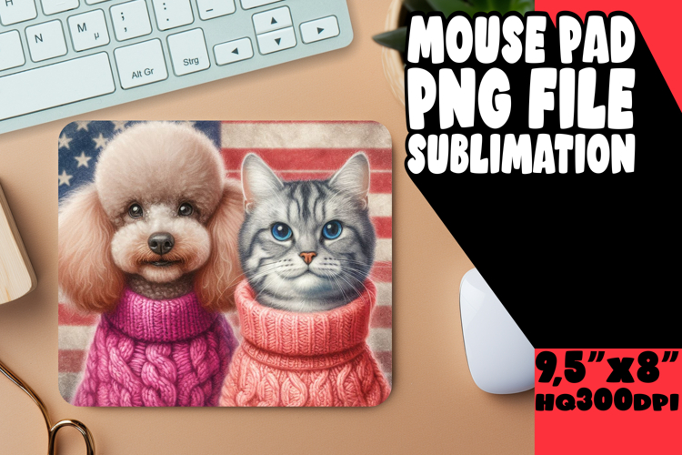 RADIANT desk MAT Artistic Touch, Dog and cat