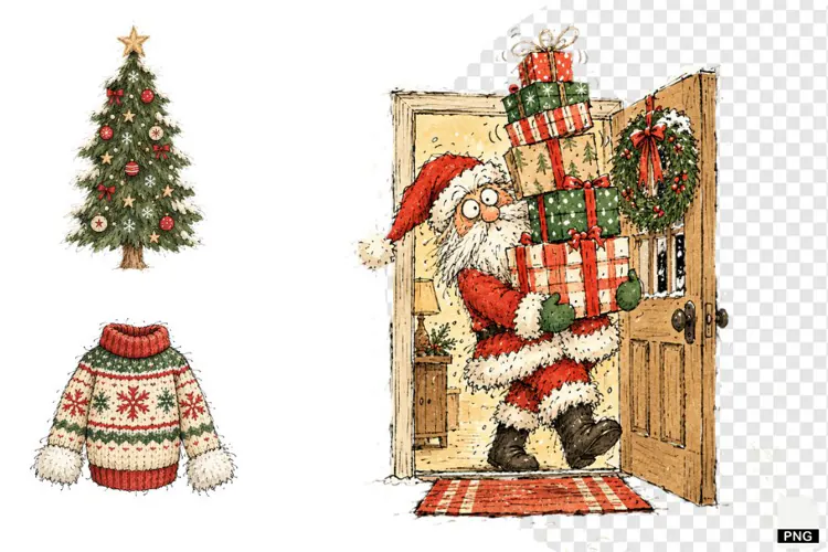 Whimsical Christmas Clipart