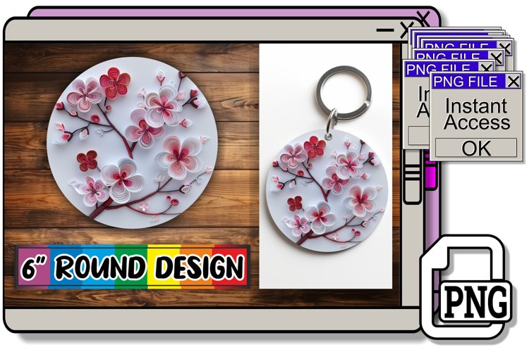 Vibrant 3D Petal Sublimation Essentials example image 1