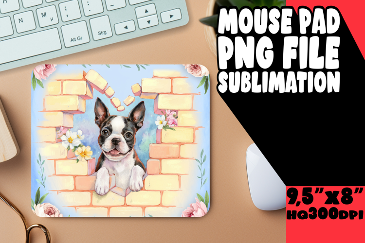 BRIGHT MOUSE PAD INSPIRATIONAL DESIGN, Cute Dog