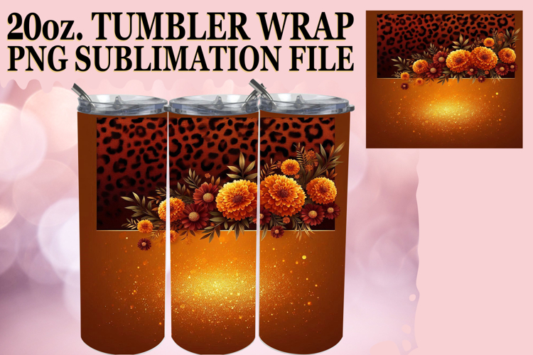TIMELESS MOMENTS 20oz TUMBLER WRAP, Leopard Prints