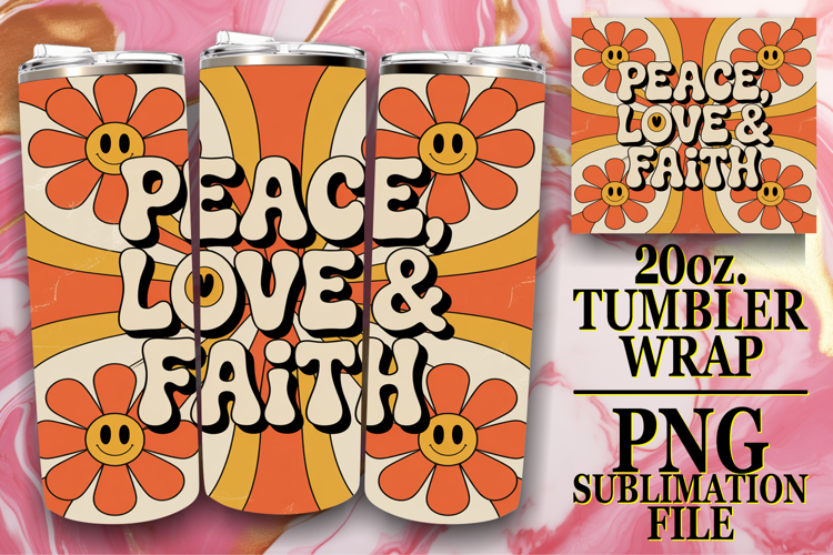 Heartfelt dreams 20oz tumbler wrap, Religious