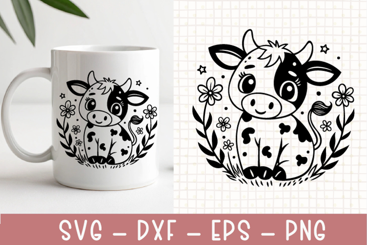 Baby Cow Svg Image 3