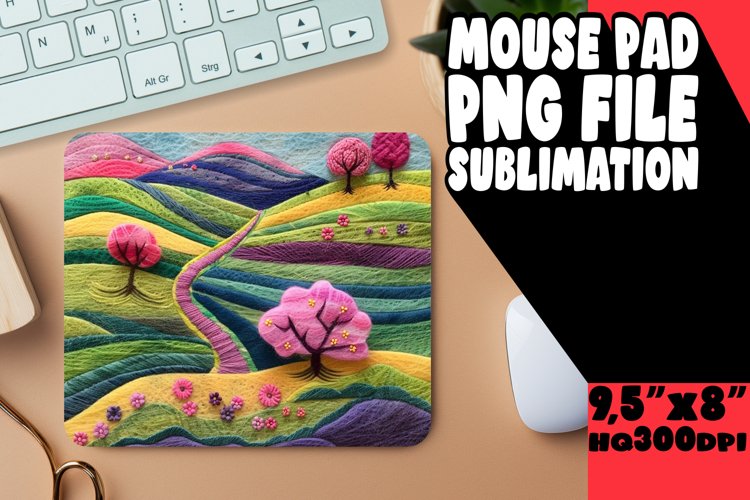 Stunning 3D Landscape Mouse Pad for Sublimation