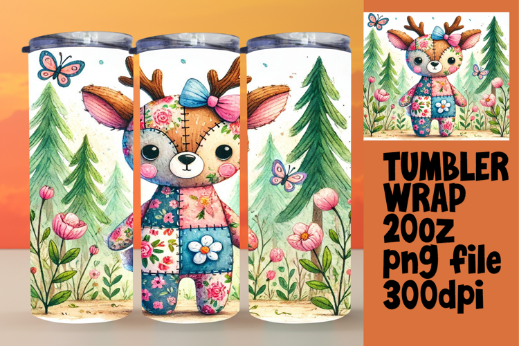 20oz Tumbler Template for Gifts , Animals