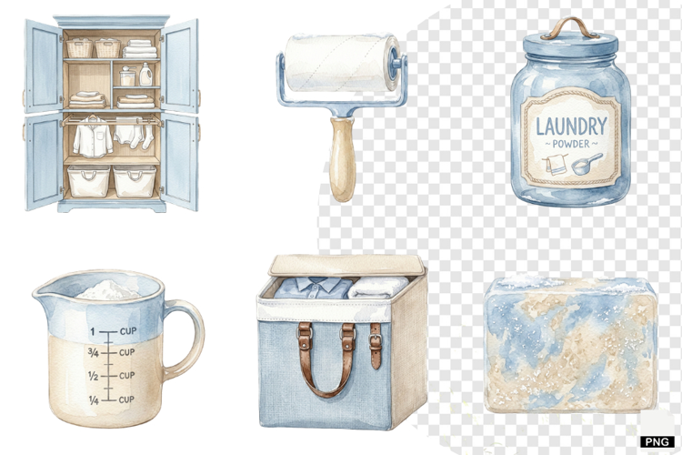 Cozy Laundry Time Clipart