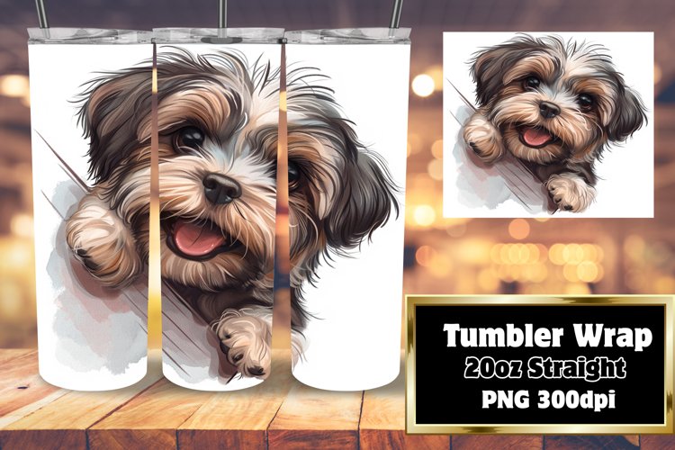 Puppy Whimsy Sublimation Tumbler - 20oz
