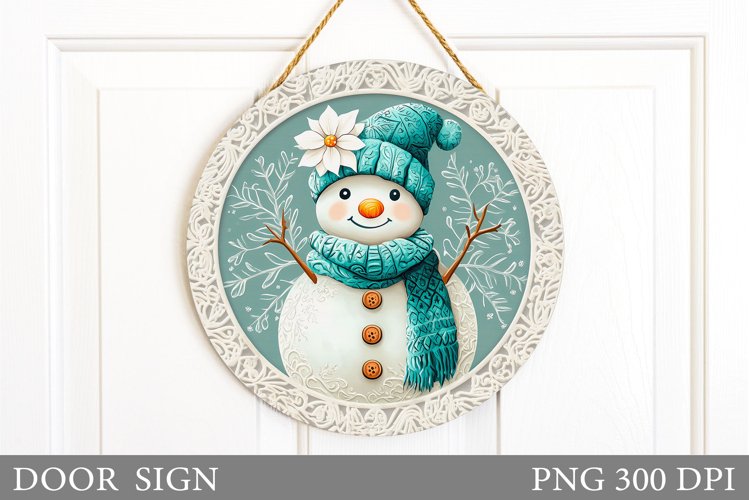 Cute Snowman Clipart Image 9