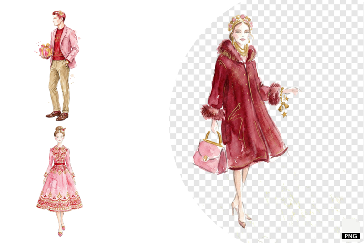 Romantic Christmas Love Clipart