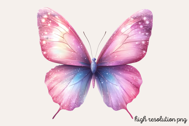 Pink Butterfly Clipart Image 2
