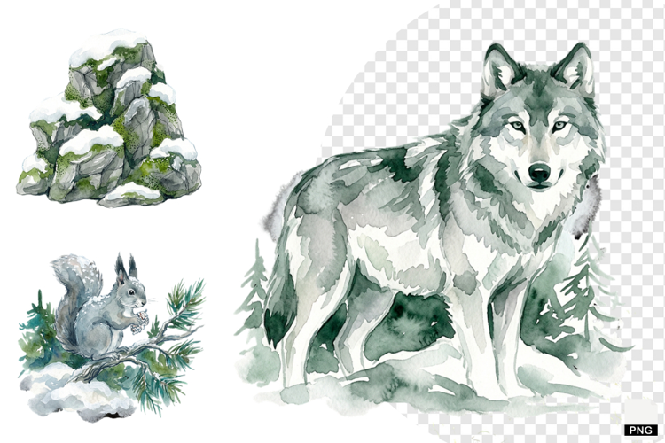 Winter Nature Escape Clipart