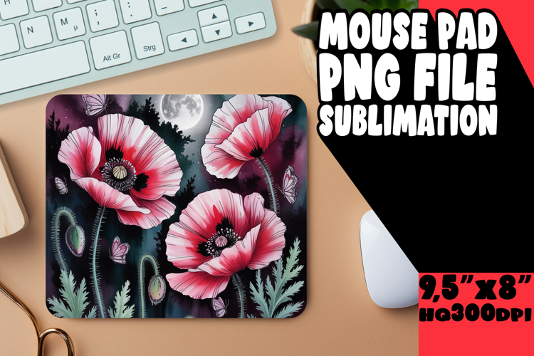 Luminous Mouse Pad Design Ideas, Flowers