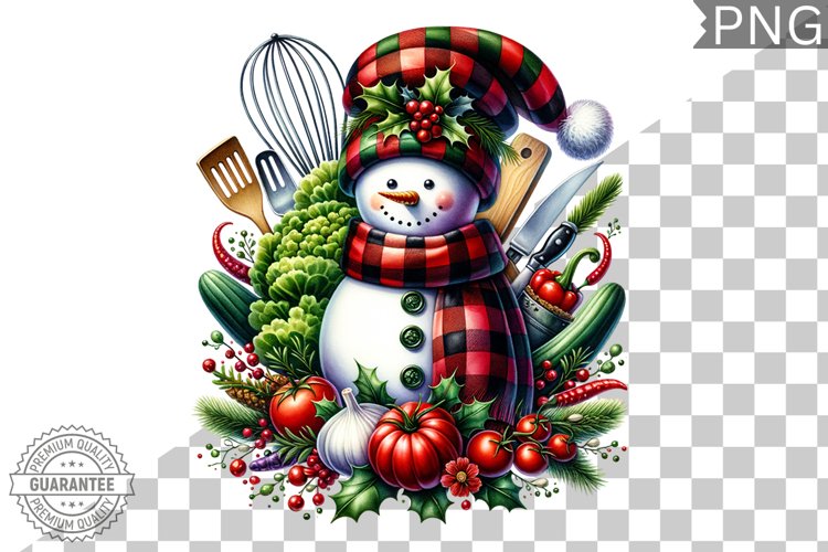 Christmas Snowman Clipart Image 14