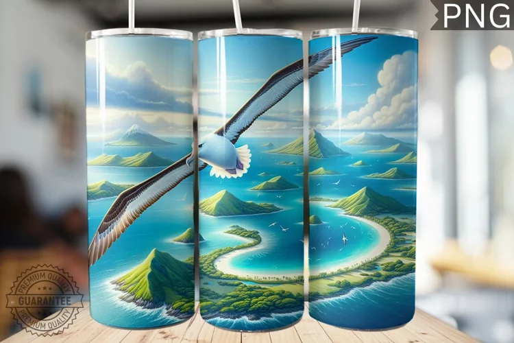 Albatross Tumbler Wrap - Albatross Tumbler Design