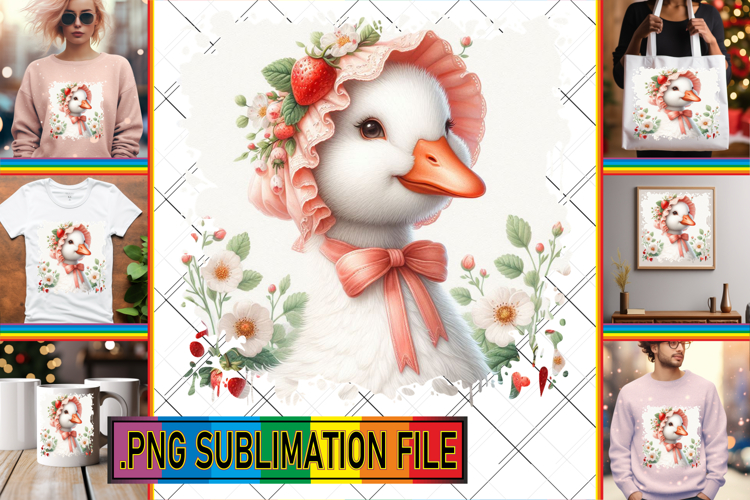 Elegant TOTE BAG Art Magic PNG, Goose