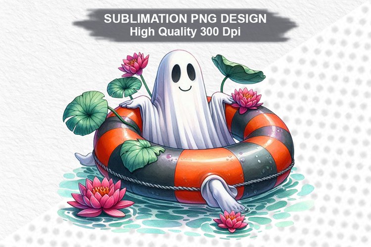 Halloween Ghost - Halloween clipart Sublimation PNG Design