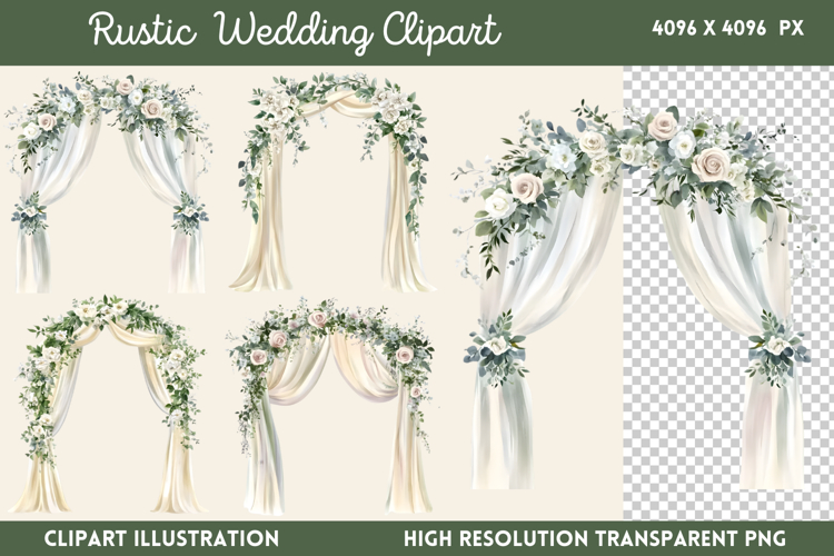 Rustic Wedding Clipart PNG
