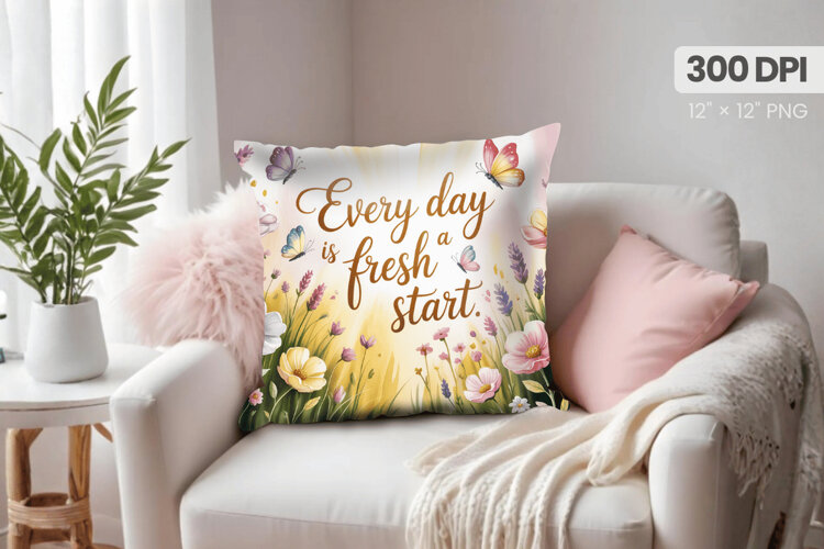 Inspirational Quotes Pillow PNG Motivational PNG Sublimation example image 1