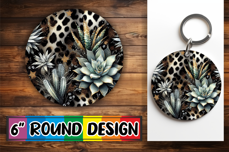 Unique Round Ornaments Design, Leopard Prints