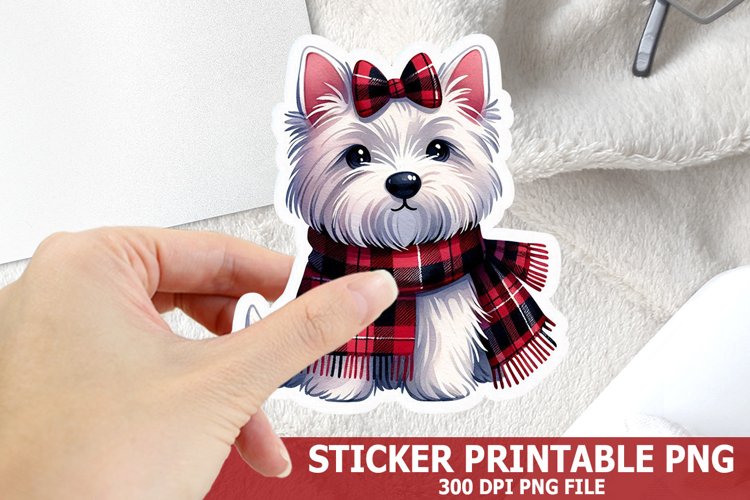 Christmas Dog Clipart Image 7
