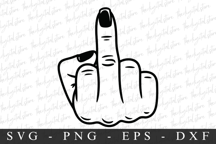 Middle Finger| SVG Cut files | Cricut