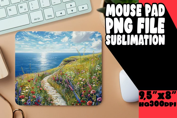 Serene Landscape Mouse Pad Design