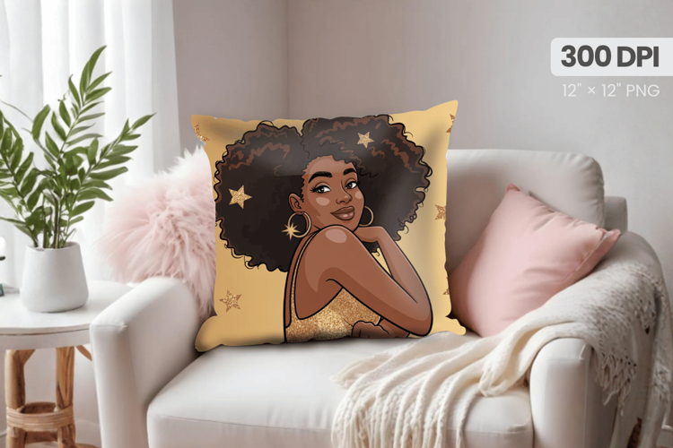 Black Girl Afro Png Image 13