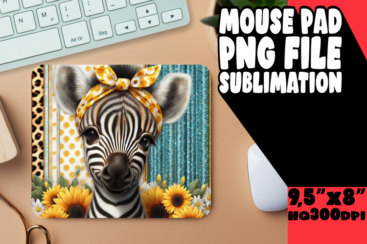Joyful Mouse Mat Design PNG, Cute Animals