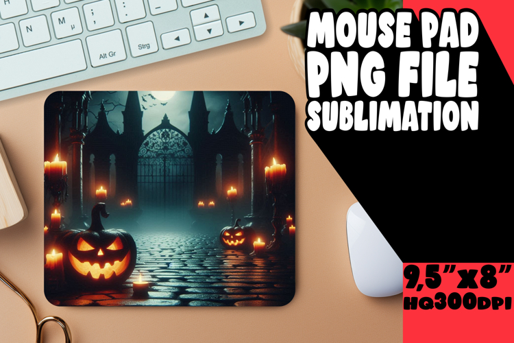 Whimsical Mouse Mat Sublimation, Horror Halloween