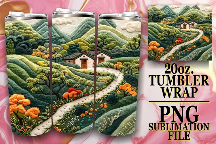 Spring Beauty Scene Tumbler Wrap - 20oz