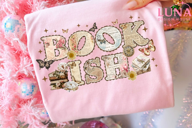 Bookish Png, Flower Book Png, Book Png Design Book Lover Png