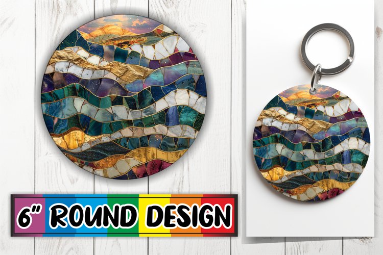 Shimmering Sublimation Circle: Radiant Splendor example image 1