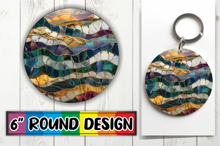 Shimmering Sublimation Circle: Radiant Splendor