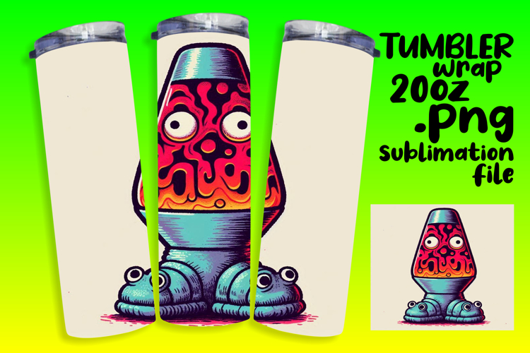 LUSH 20oz Sublimation Design , Monster