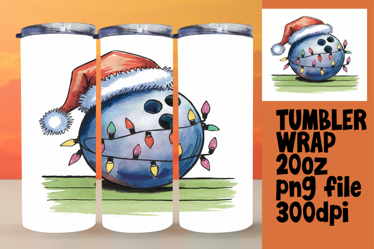 VIBRANT 20oz Tumbler Artwork , Holiday