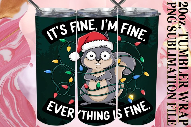 Joyful Inspirations 20oz tumbler wrap, Xmas