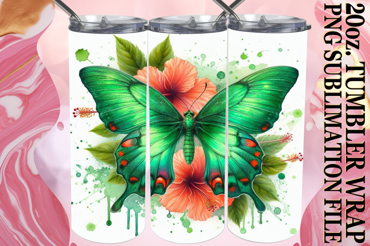 GIFT OF SERENITY 20oz TUMBLER WRAP, Butterfly