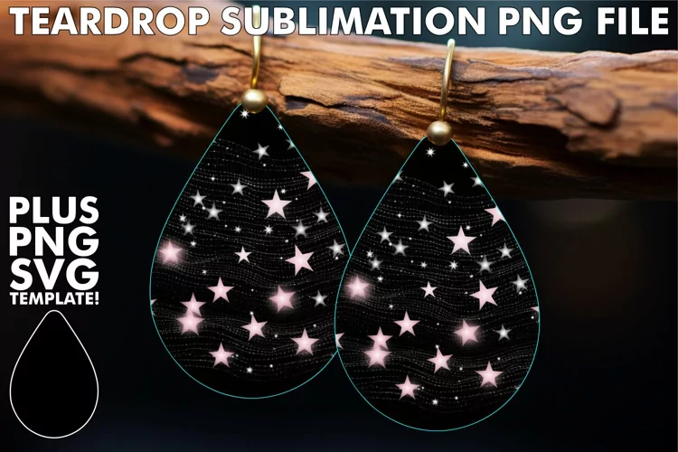 Glittering Cosmos: Star Pattern Luxury Earrings