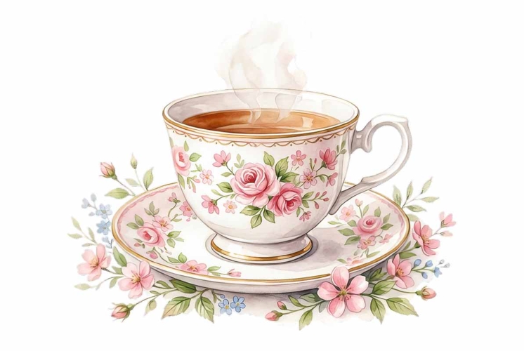 Tea Cup Illustration Image 12